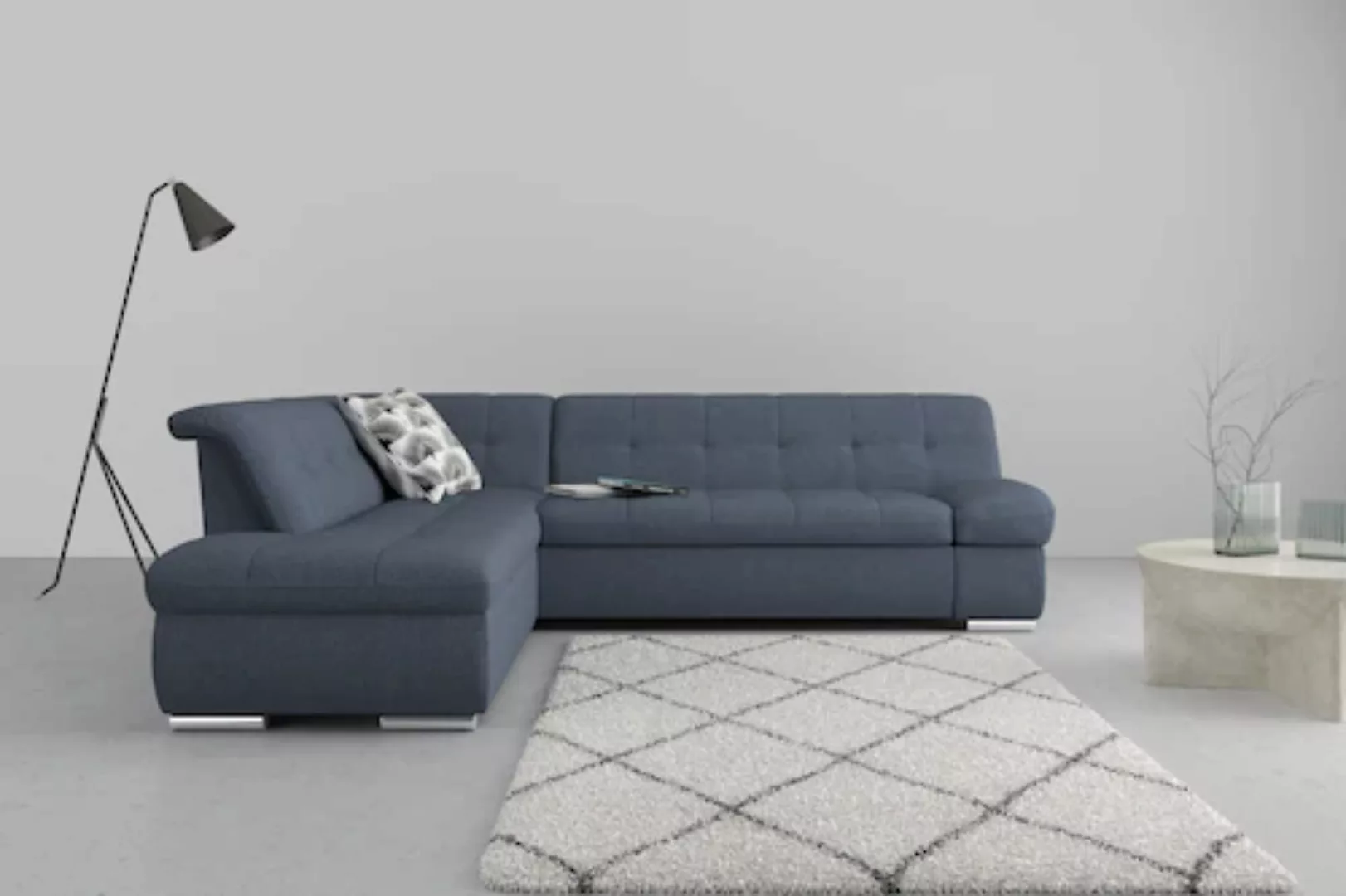 DOMO collection Ecksofa »Mona L-Form«, wahlweise mit Bett- und Armlehnfunkt günstig online kaufen