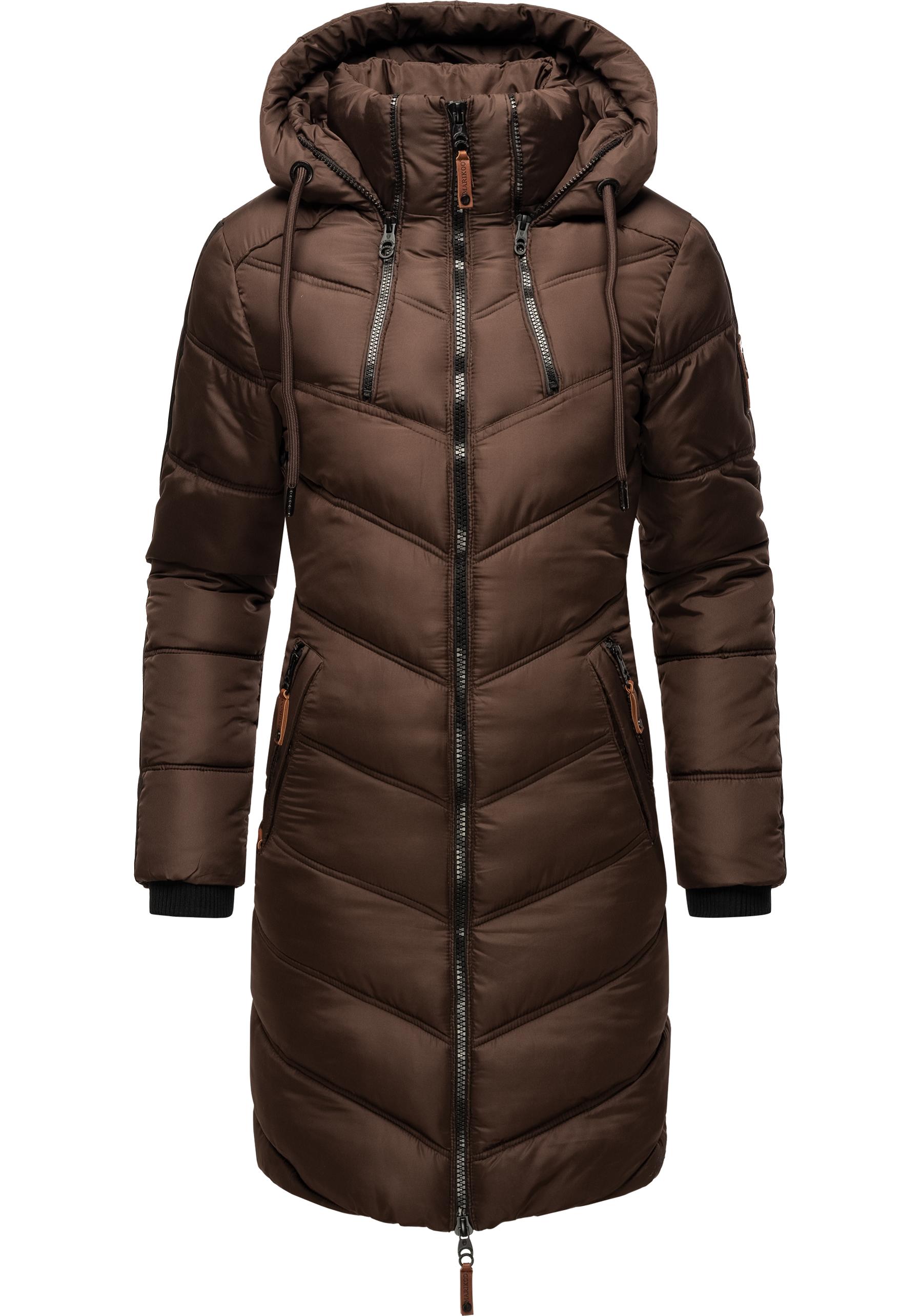 Marikoo Wintermantel "Armasa", modischer Damen Winter Steppmantel mit Kapuz günstig online kaufen