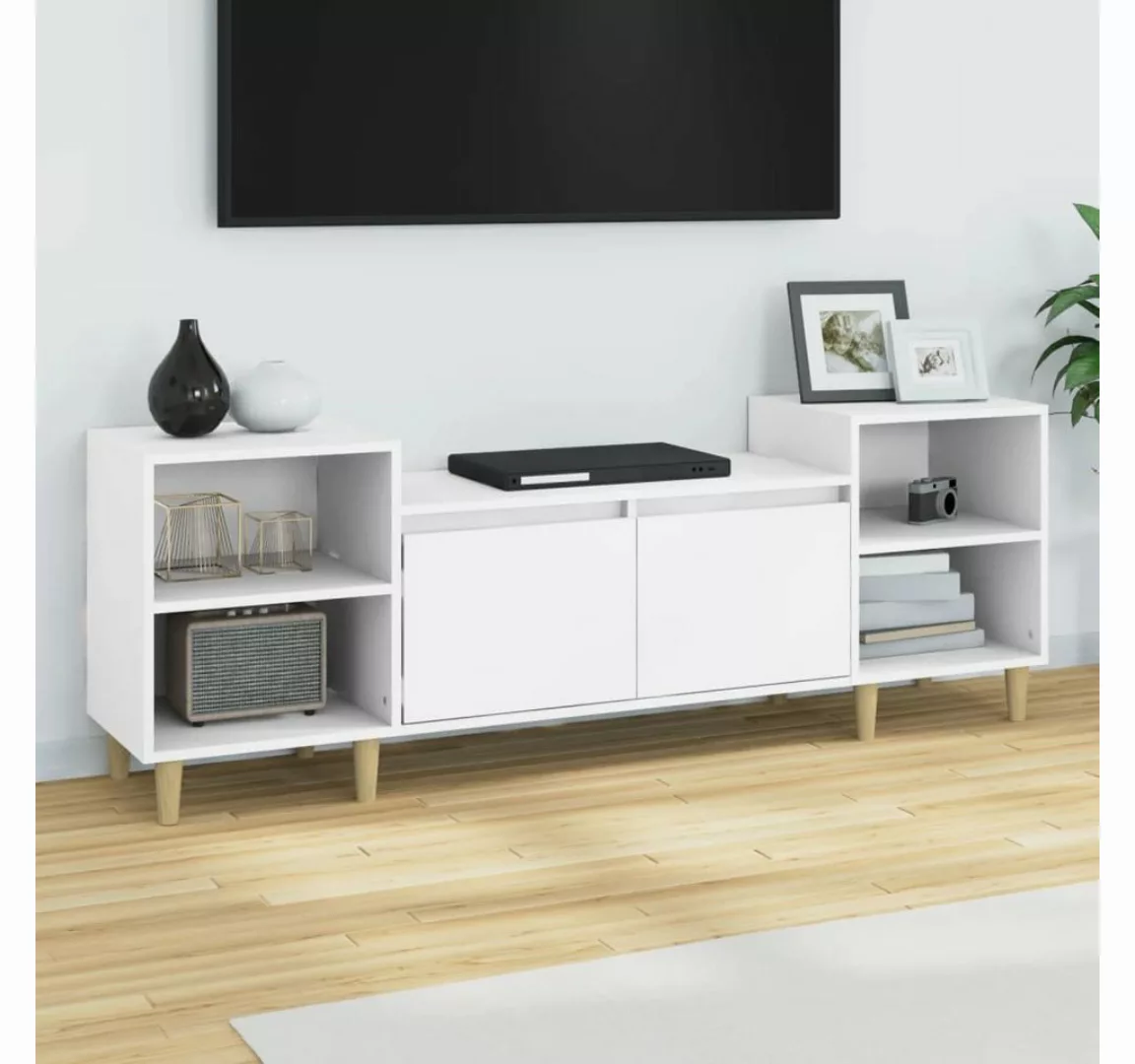 vidaXL TV-Schrank TV-Schrank Weiß 160x35x55 cm Holzwerkstoff (1-St) günstig online kaufen