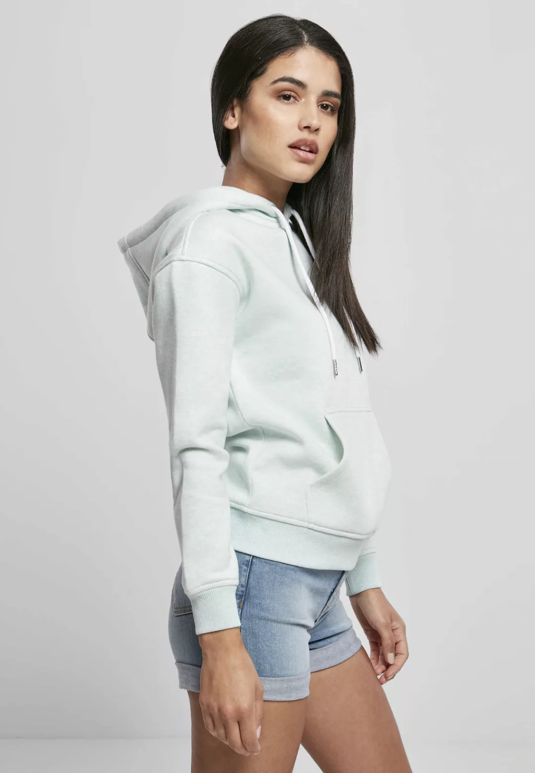 URBAN CLASSICS Kapuzenpullover "Urban Classics Damen Ladies Color Melange H günstig online kaufen