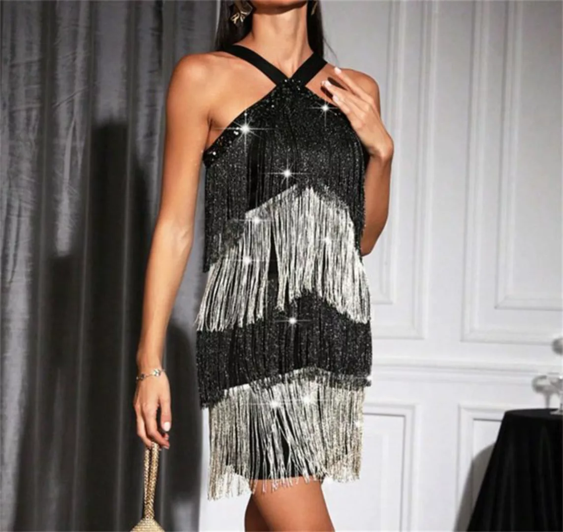 AFAZ New Trading UG Abendkleid Neckholder-Cocktailkleid mit kontrastierende günstig online kaufen
