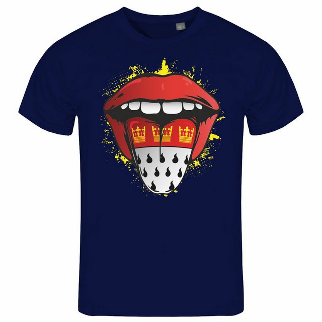 deinshirt Print-Shirt Herren T-Shirt Köln Zunge Funshirt mit Motiv günstig online kaufen
