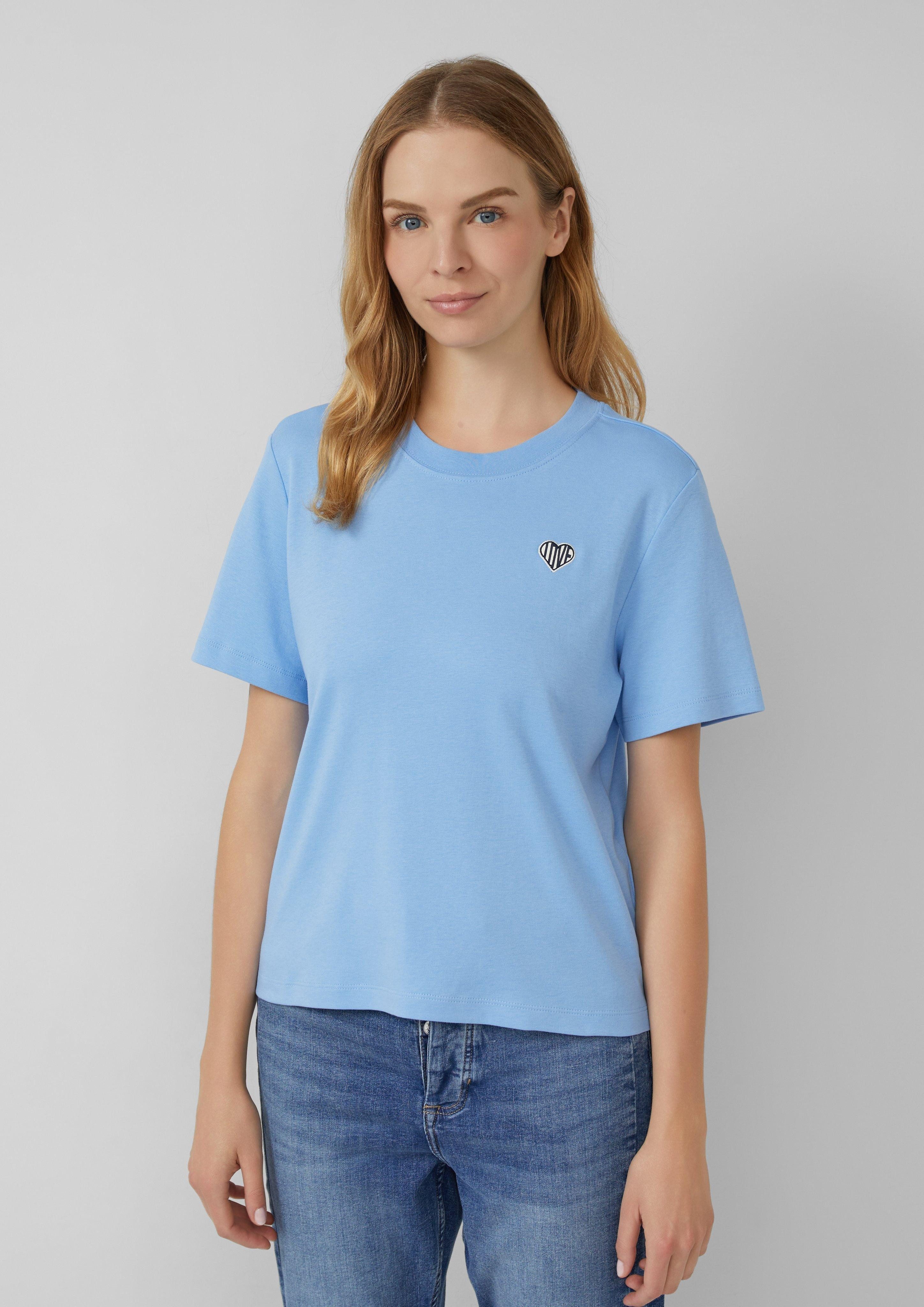 s.Oliver Kurzarmshirt T-Shirt aus Interlockjersey mit günstig online kaufen