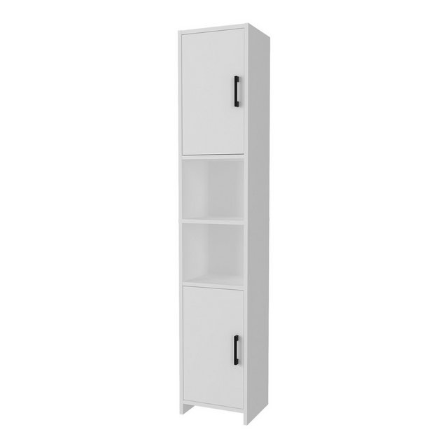 en.casa Hochschrank »Rautrina« mit 2 Türen und 6 Fächern 180 x 35 x 30 cm W günstig online kaufen