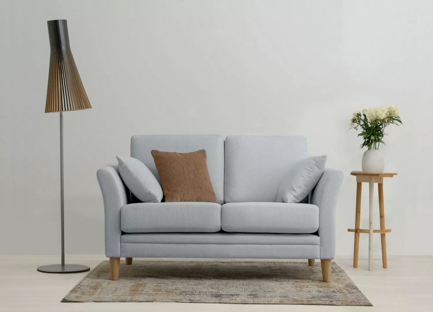 Home affaire 2-Sitzer Arellano, Breite 155 cm, klassisches Design, 2 Zierki günstig online kaufen