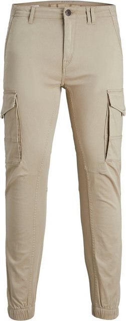 Jack & Jones Herren Cargohose JJIPAUL JJFLAKE AKM 542 CROCKERY-Tapered Fit günstig online kaufen