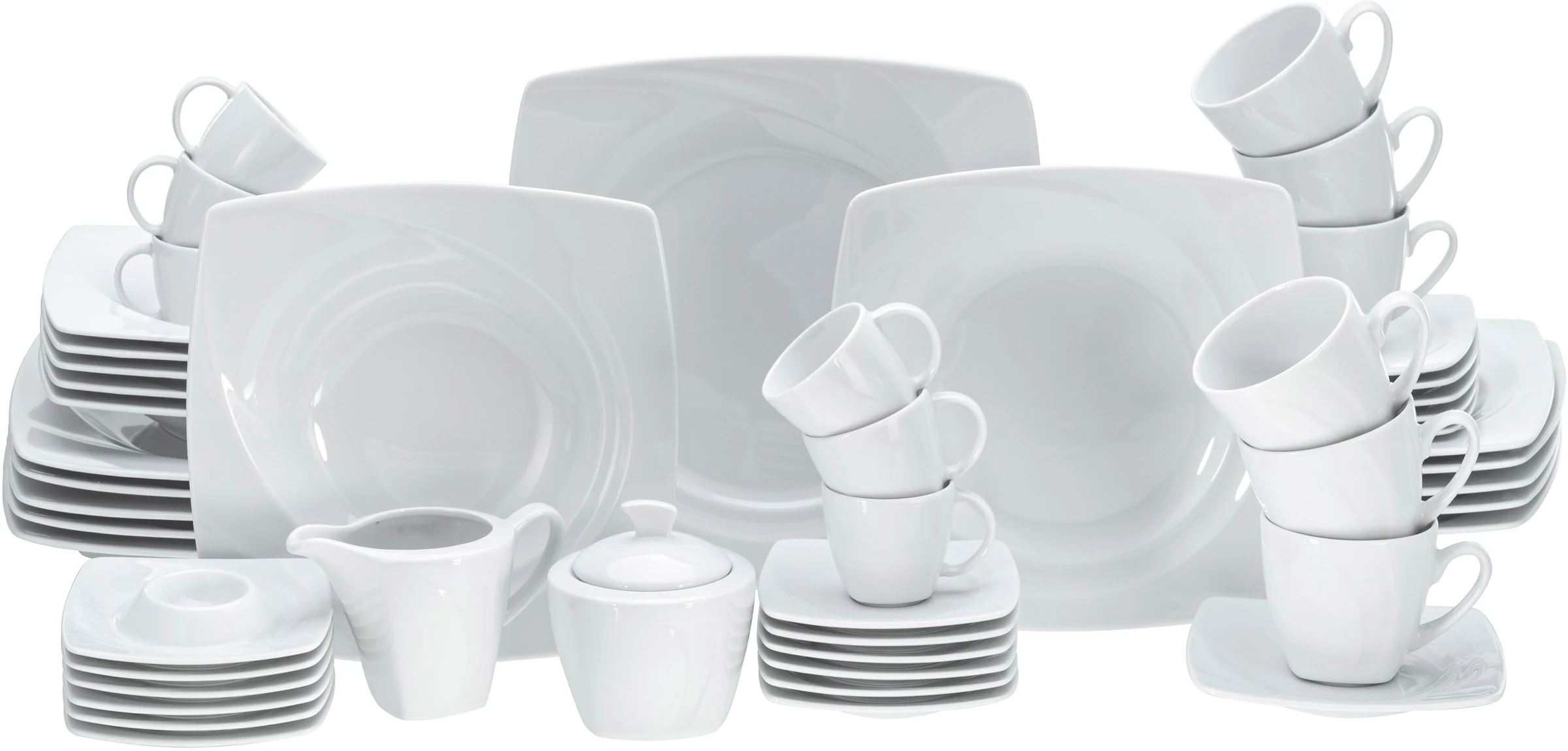 CreaTable Kombiservice »Geschirr-Set Celebration«, (50 tlg., Kaffeeservice günstig online kaufen