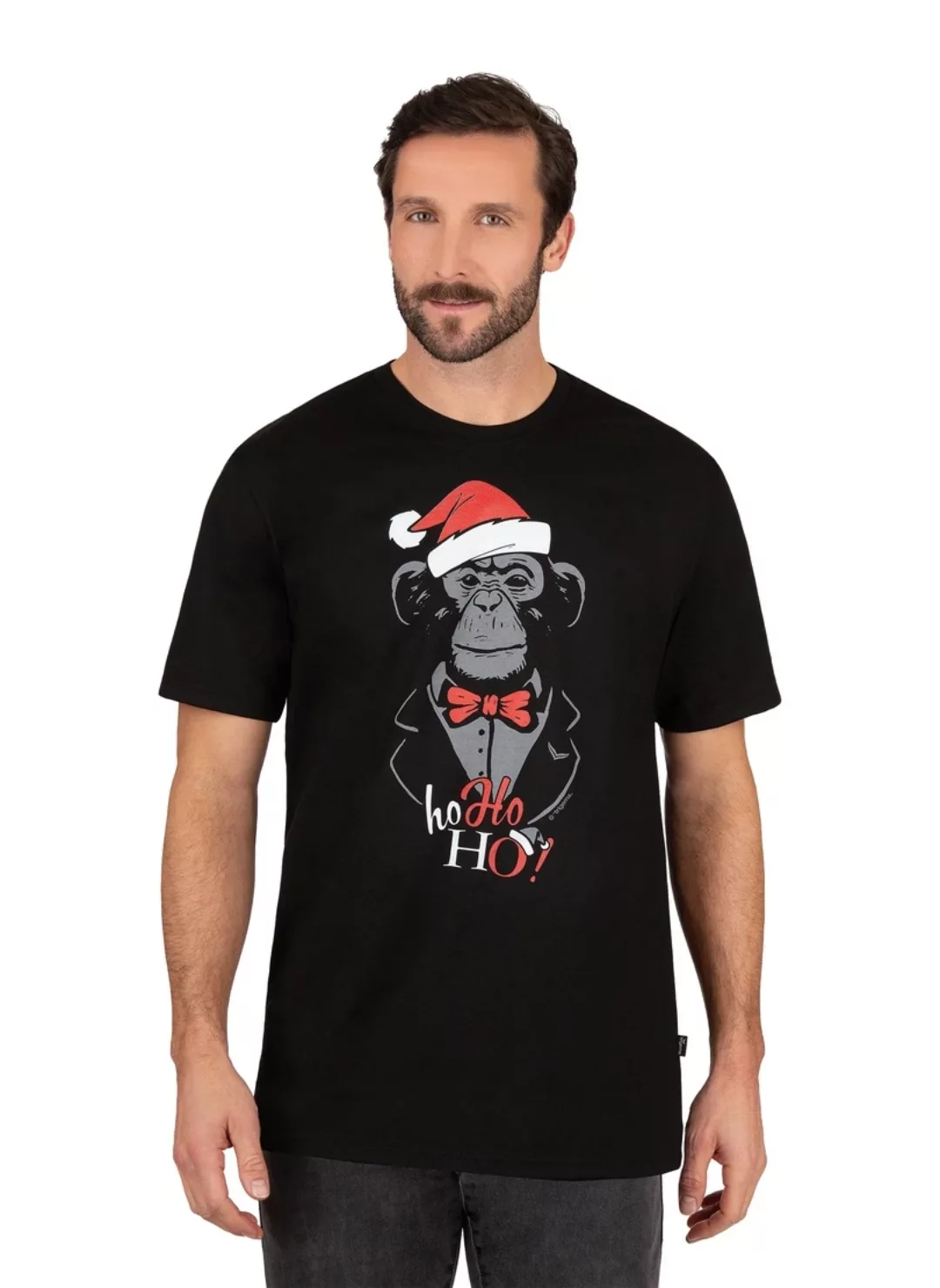 Trigema T-Shirt "TRIGEMA T-Shirt mit weihnachtlichem Motiv" günstig online kaufen