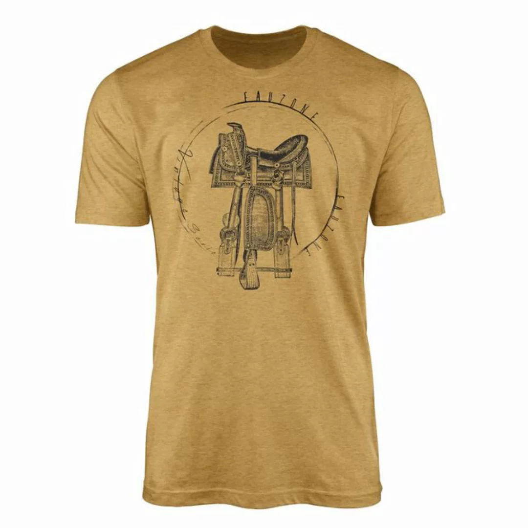 Sinus Art T-Shirt Vintage Herren T-Shirt Sattel günstig online kaufen