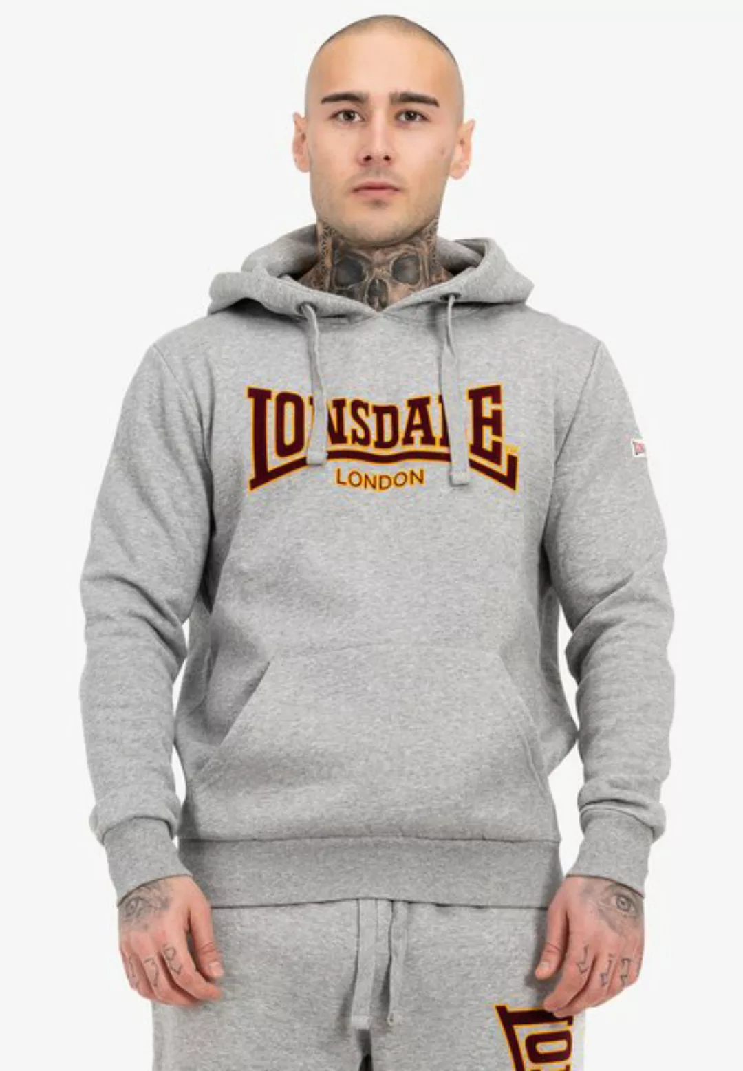 Lonsdale Kapuzenpullover Hooded Classic Ll002 Kapuzensweatshirt schmale Pas günstig online kaufen
