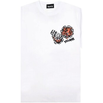 Disclaimer  T-Shirts & Poloshirts T-Shirt mit weiem Tiger-Print günstig online kaufen