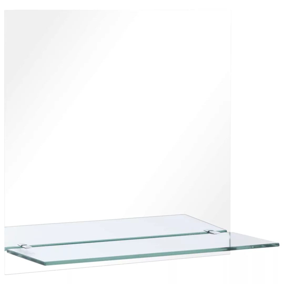 Wandspiegel Mit Regal 60×60 Cm Hartglas günstig online kaufen