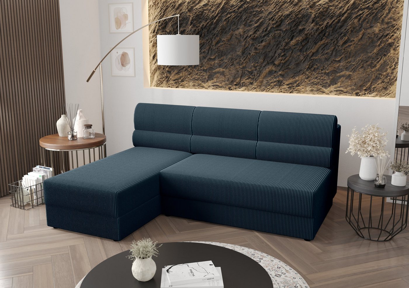 ALTDECOR Ecksofa REB-L1, Couch mit Schlaffunktion, Wohnzimmer - Wohnlandsch günstig online kaufen