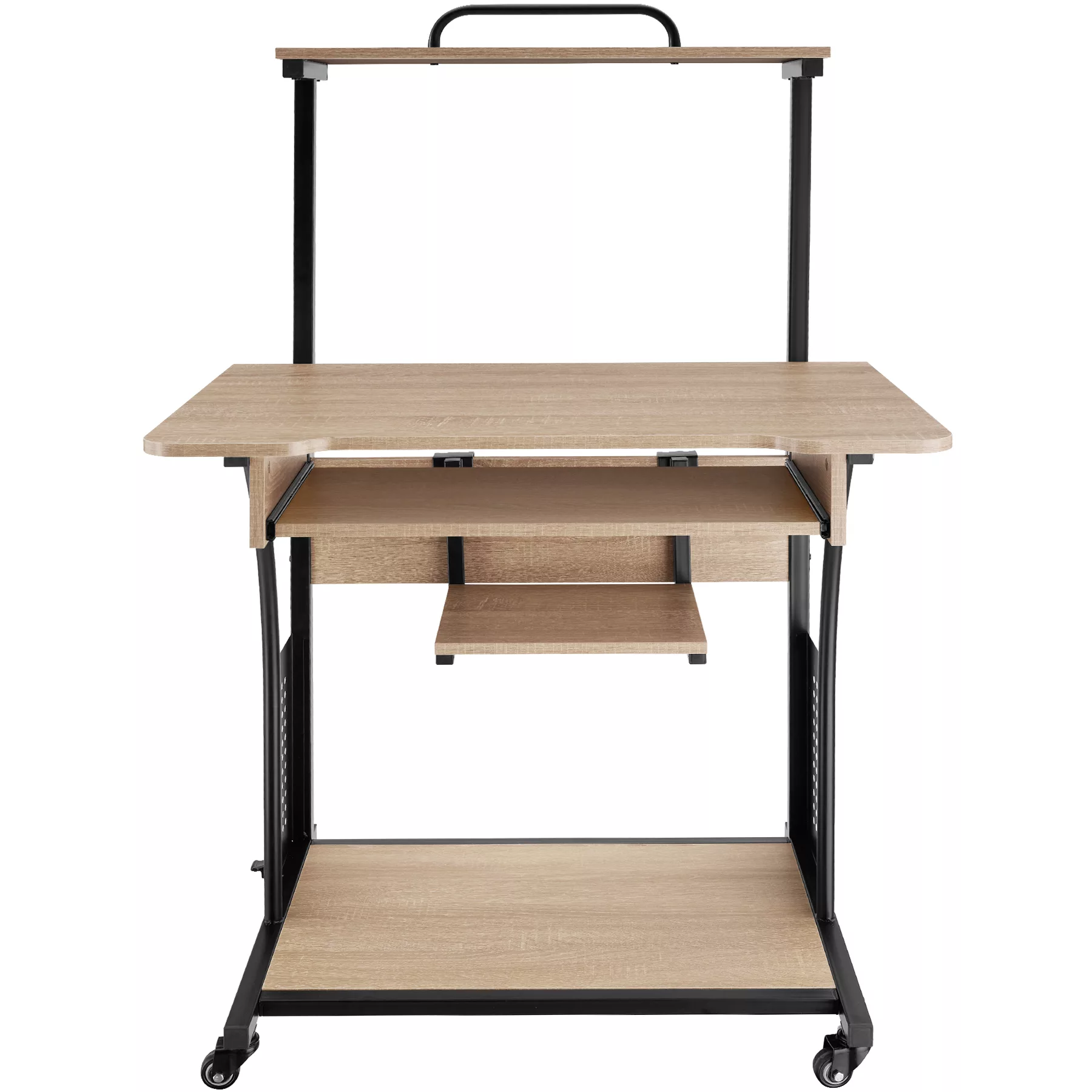 Schreibtisch Fife 80x65,5x130,5cm - Industrial Holz hell, Eiche Sonoma günstig online kaufen