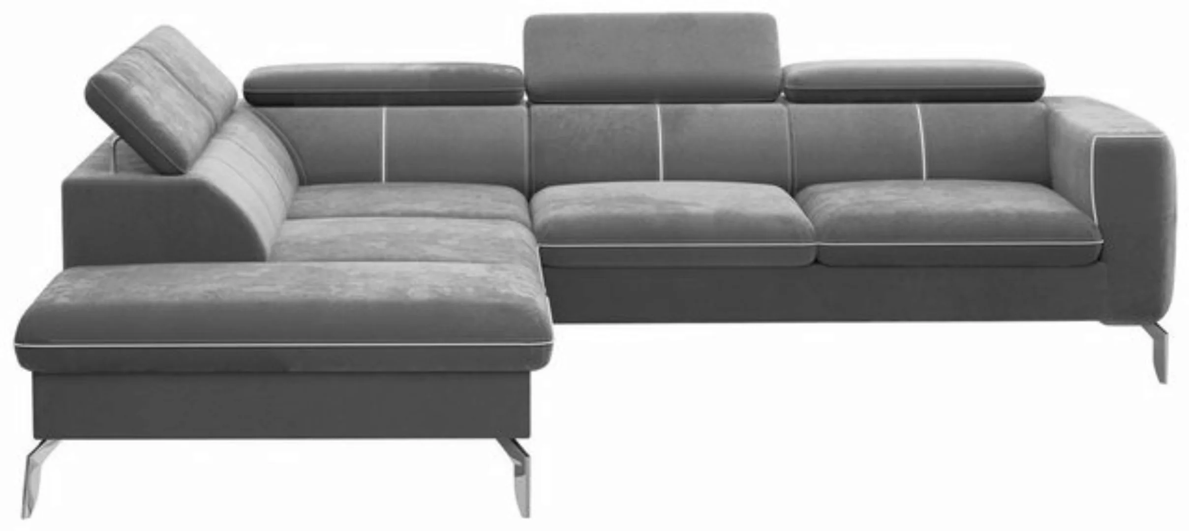 Stylefy Ecksofa Diogo, L-Form, Eckcouch, Kopfteilverstellung günstig online kaufen