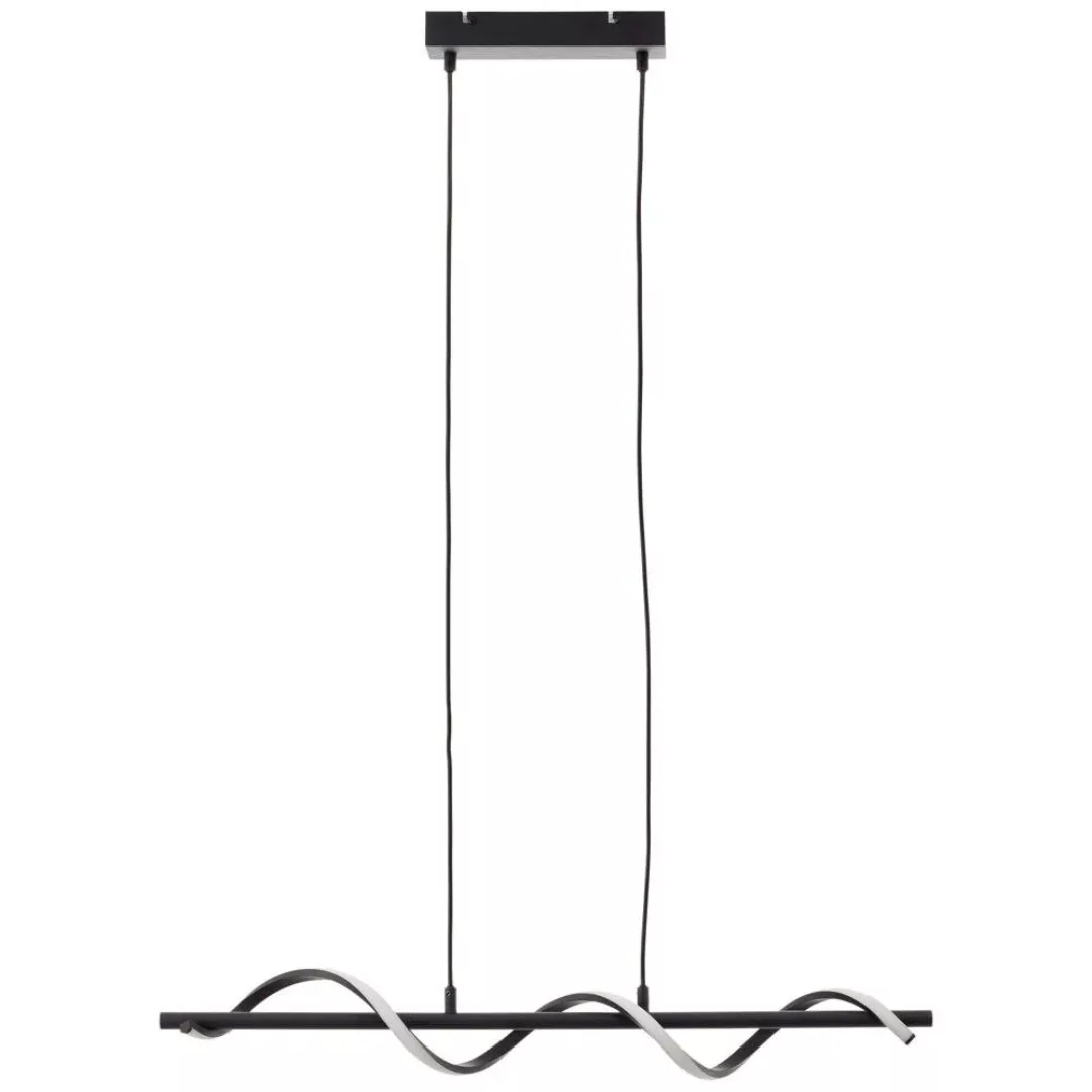 LED-Hängelampe Eunice, Länge 80 cm, schwarz, Metall günstig online kaufen