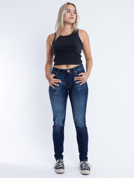 Vittoria - Slim Jeans, Mittlerer Bund günstig online kaufen