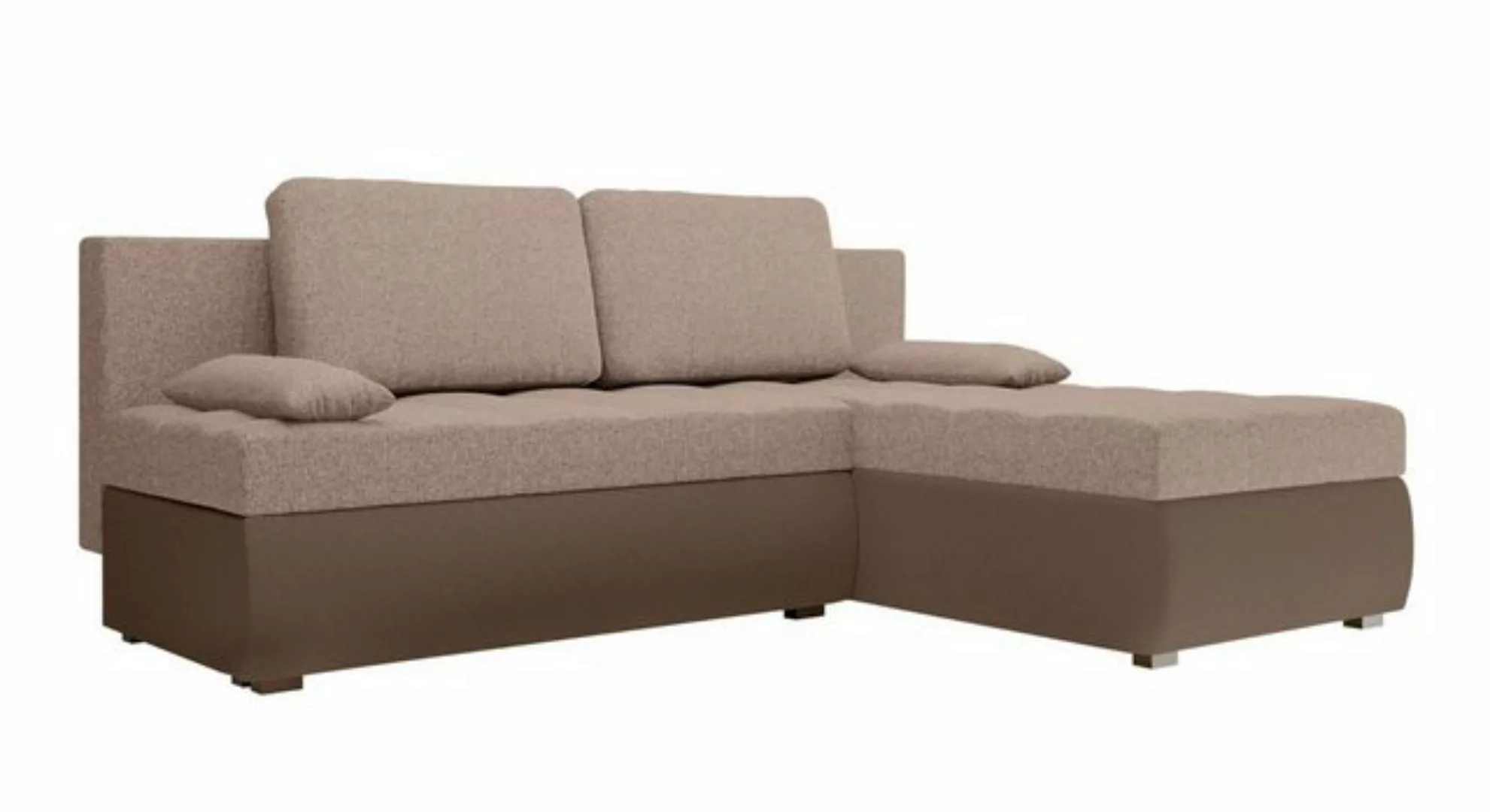 Stylefy Ecksofa Melanie, L-Form, Eckcouch, Sofa, Sitzkomfort, mit Bettfunkt günstig online kaufen