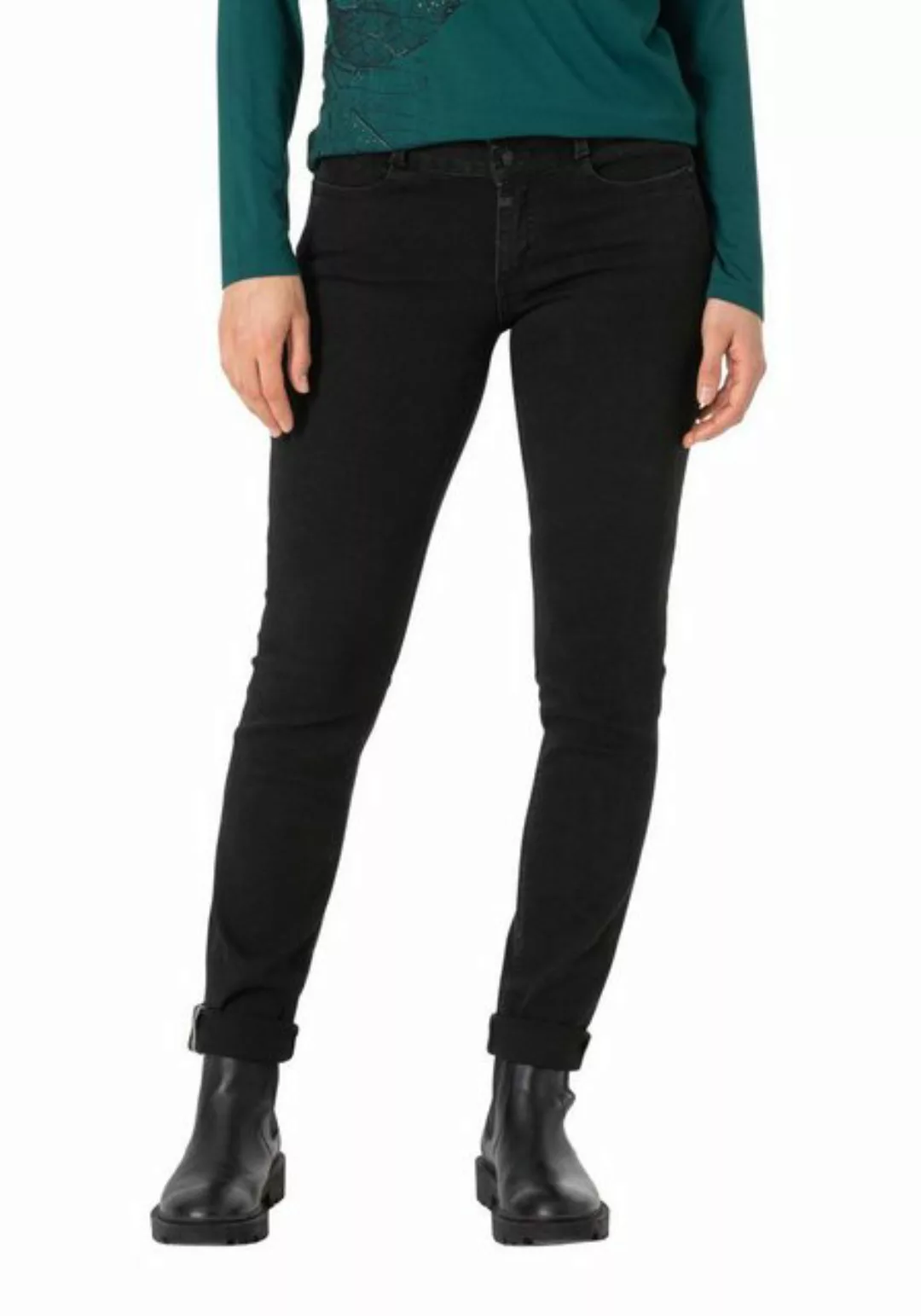 TIMEZONE Damen Jeans SLIM ENAYTZ - Slim Fit - Schwarz - Verry Black Wash günstig online kaufen