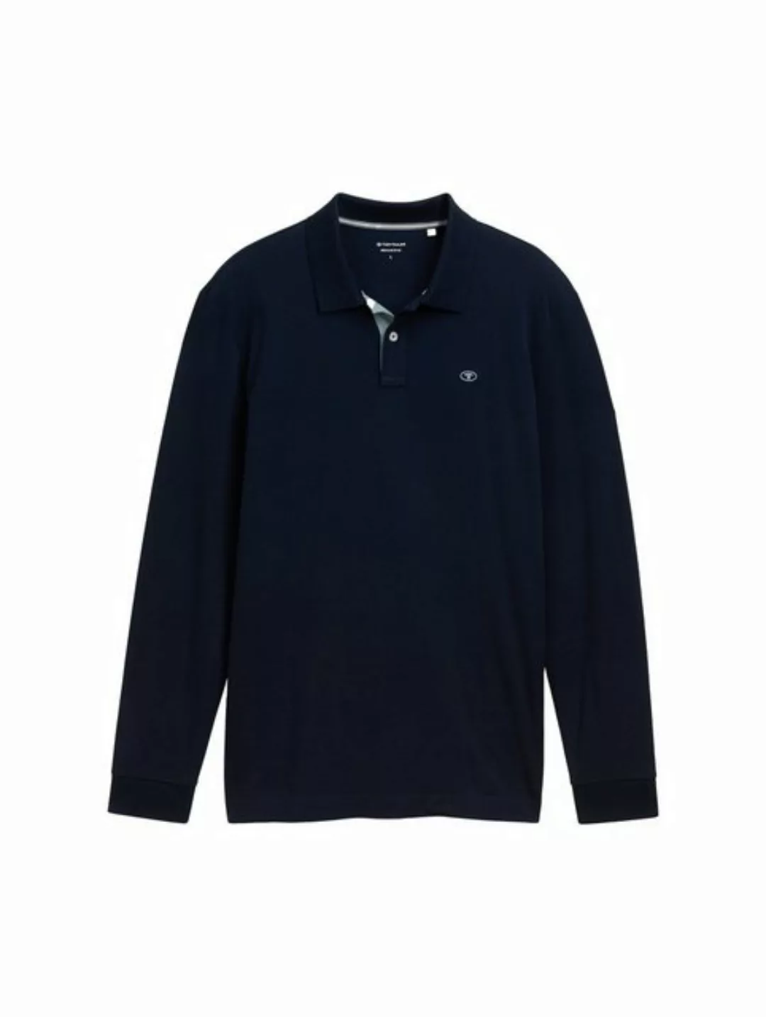 TOM TAILOR Langarm-Poloshirt Langärmliges Piqué Poloshirt günstig online kaufen