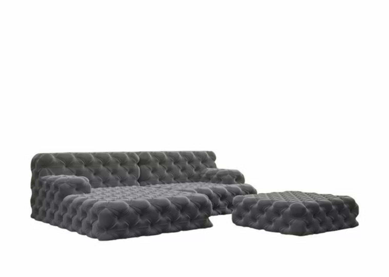 JVmoebel Ecksofa Wohnlandschaft L-Form Ecksofa Couch Design Polster Garnitu günstig online kaufen