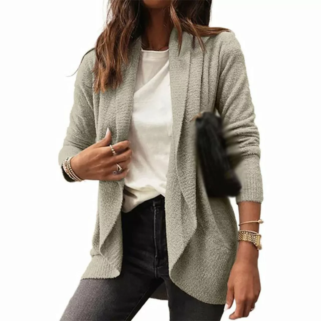 AFAZ New Trading UG Cardigan Mittellanger, vielseitiger grauer Schal-Cardig günstig online kaufen