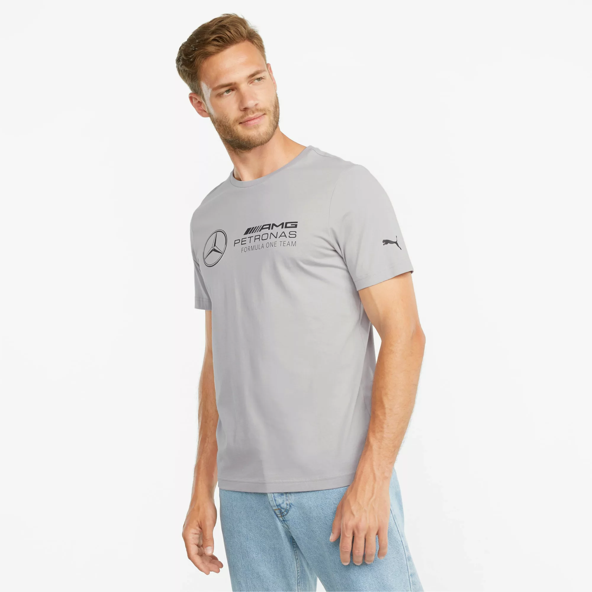 PUMA Herren T-Shirt mit Mercedes F1 Branding | Mit Aucun | Grün | Größe: L günstig online kaufen