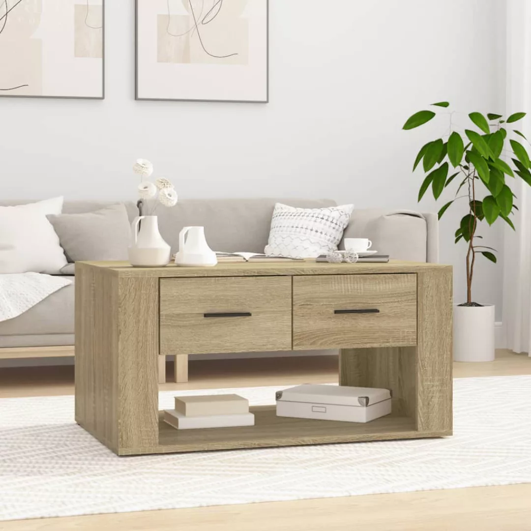 Vidaxl Couchtisch Sonoma-eiche 80x50x40 Cm Holzwerkstoff günstig online kaufen