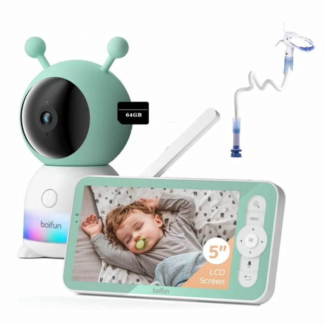 Boifun Babyphone Babyphone mit Kamera 2K/3MP 5 Zoll WLAN Video Babyfon mit günstig online kaufen