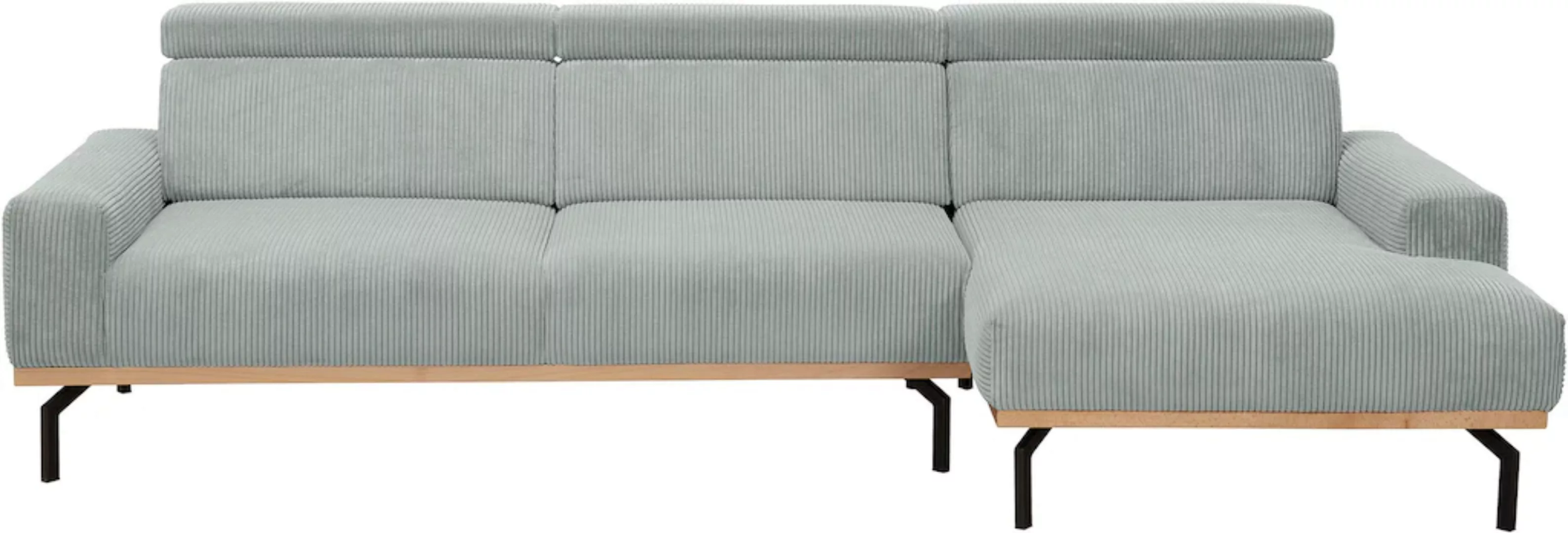 Max Winzer® Ecksofa »Designsofa hoher Sitzkomfort durch verstellbare Kopfte günstig online kaufen