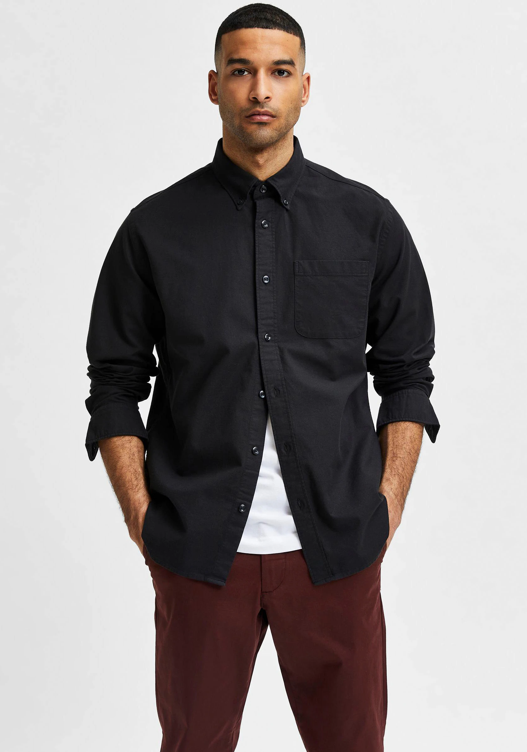 SELECTED HOMME Langarmhemd "SLHREGRICK-OX SHIRT LS NOOS", mit Brusttasche günstig online kaufen