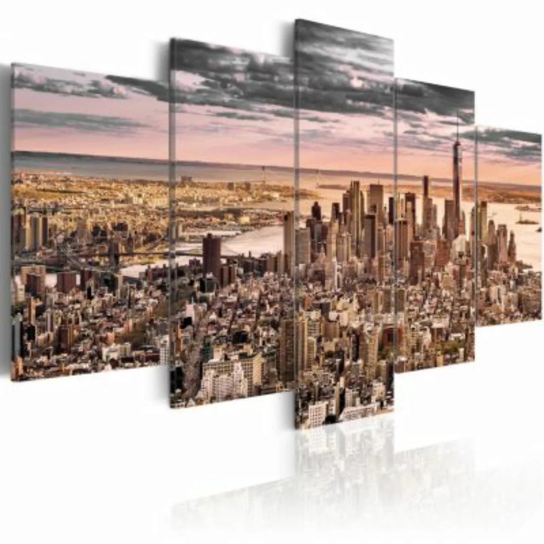 artgeist Wandbild New York City: Morning Sky mehrfarbig Gr. 200 x 100 günstig online kaufen