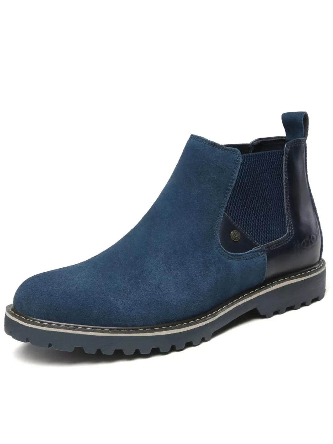 Herren Stilvolle Wildleder Elastic Slip On Rutschfest Chelsea Stiefel günstig online kaufen