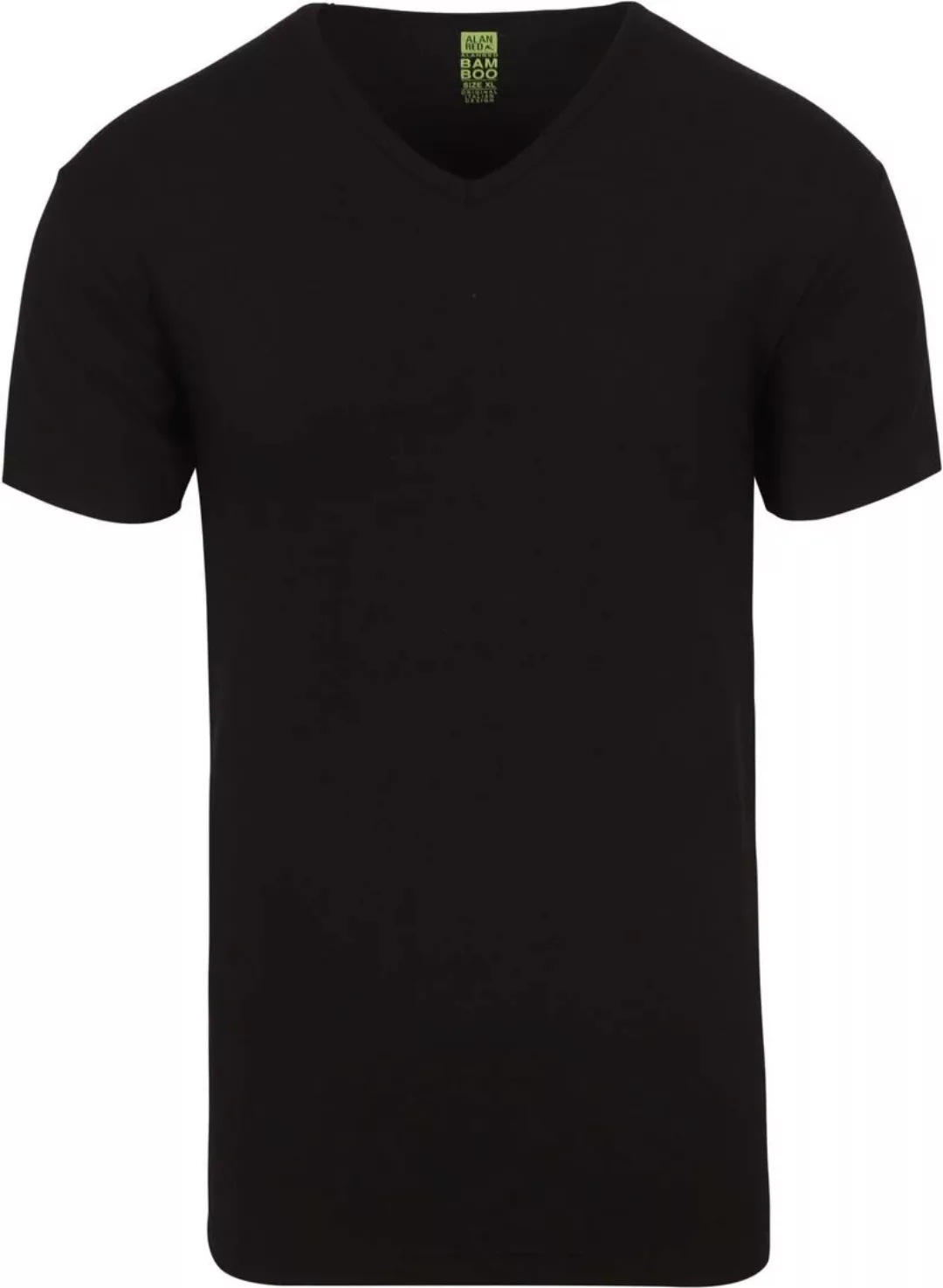 Alan Red Bamboo T-shirt Schwarz - Größe M günstig online kaufen