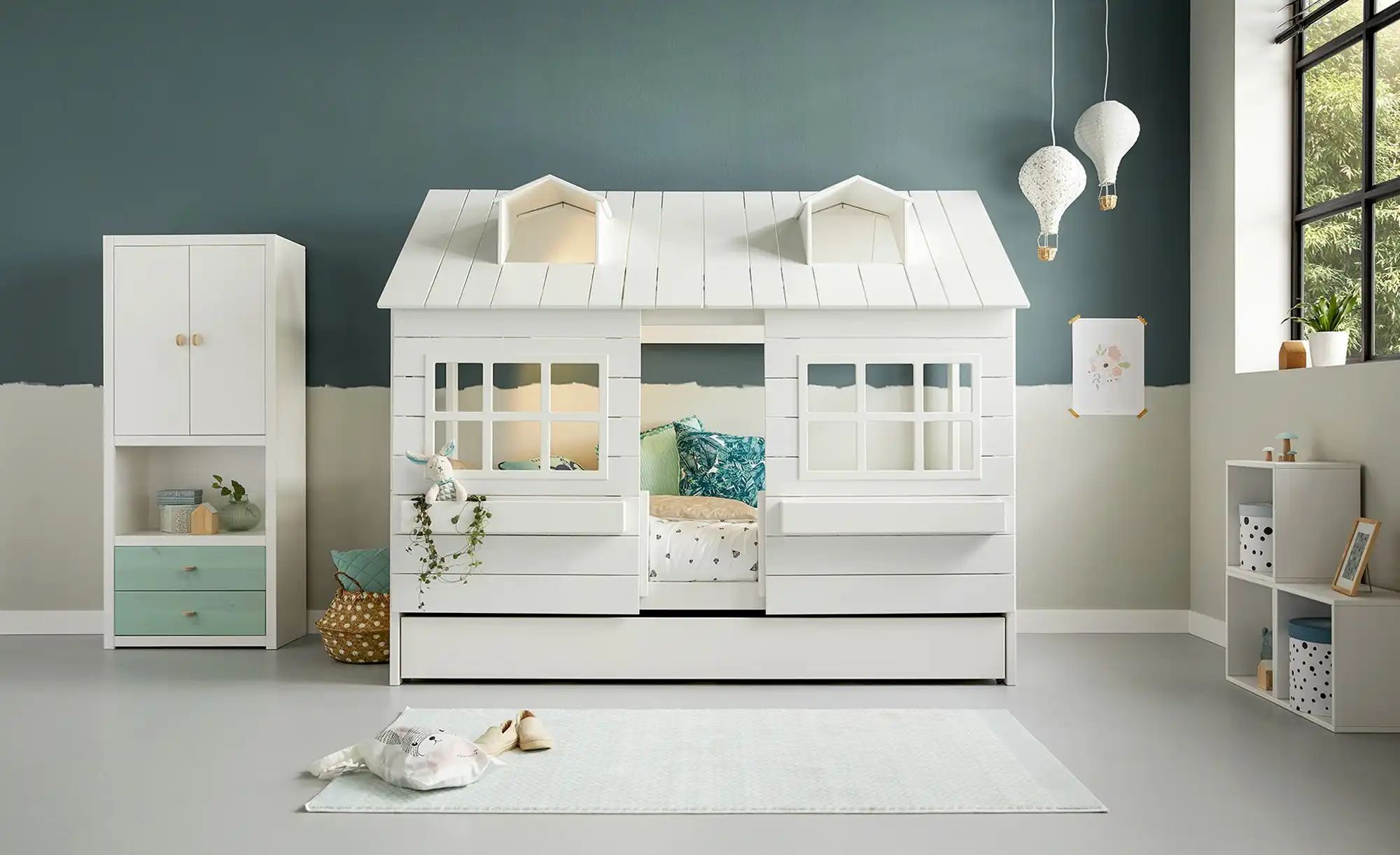 Lifetime Hausbett  Lake House ¦ weiß ¦ Maße (cm): B: 211 H: 177 T: 114.0 Be günstig online kaufen