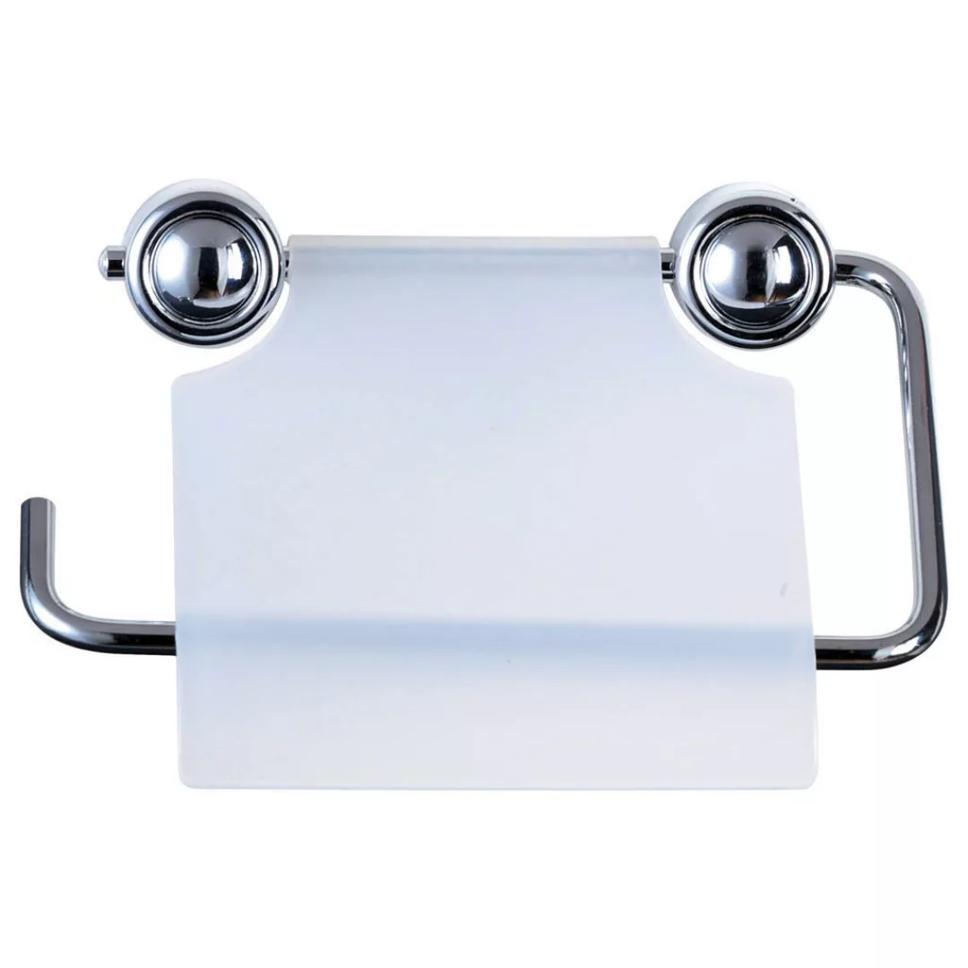 Toilettenpapierhalter silber Eisen B/H/L: ca. 15x13x3 cm günstig online kaufen