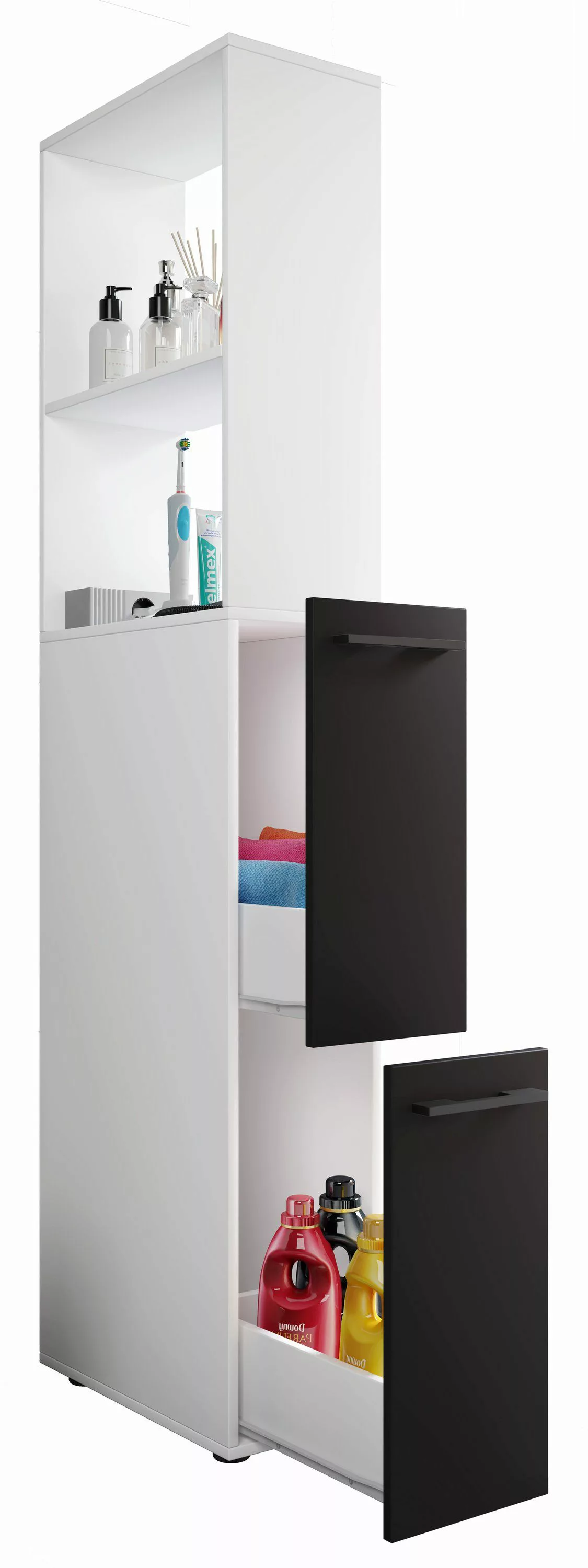 VCM Hochschrank Holz Badmöbel Nischenschrank Schublade günstig online kaufen