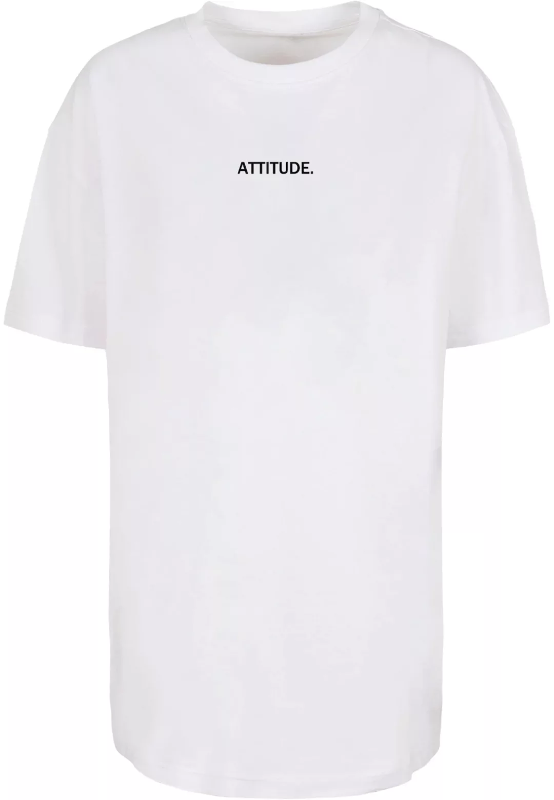 Merchcode T-Shirt "Merchcode Damen Ladies Attitude Oversized Boyfriend Tee" günstig online kaufen