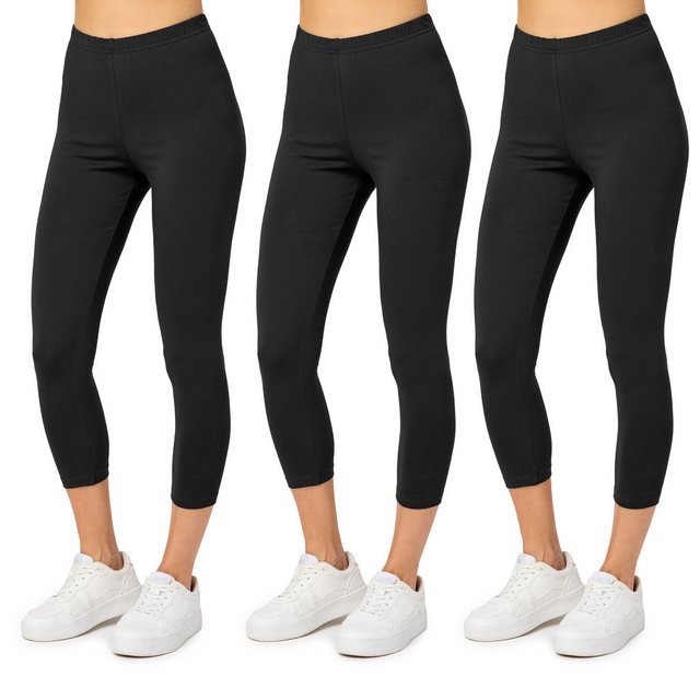 Merry Style Leggings Caprihose Damen 3/4 Hose MS10-199 (1-tlg) aus Baumwoll günstig online kaufen