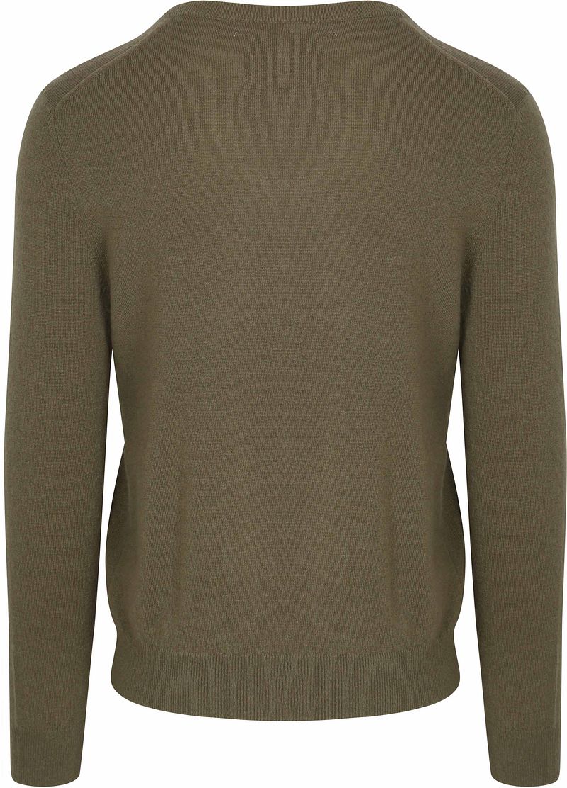 Gant Pullover V-Ausschnitt Wool Blend Army Grün - Größe M günstig online kaufen