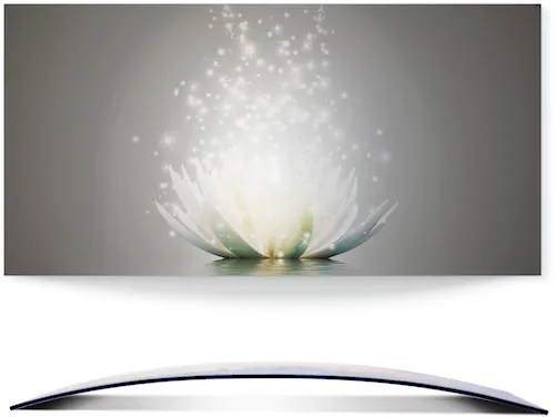 Artland Wandbild "Magie der Lotus-Blume", Blumen, (1 St.), 3D Optik gebogen günstig online kaufen