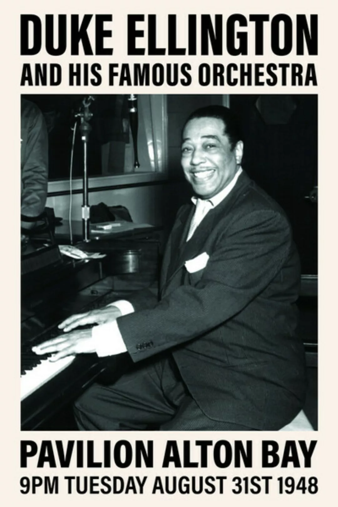 Poster / Leinwandbild - Duke Ellington At Pavilion Alton Bay günstig online kaufen