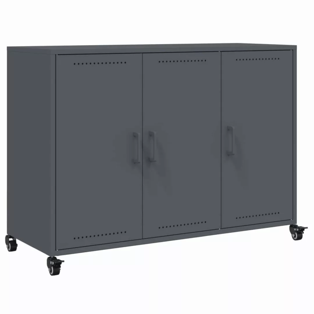 vidaXL Sideboard Sideboard Anthrazit 100,5x39x72 cm günstig online kaufen