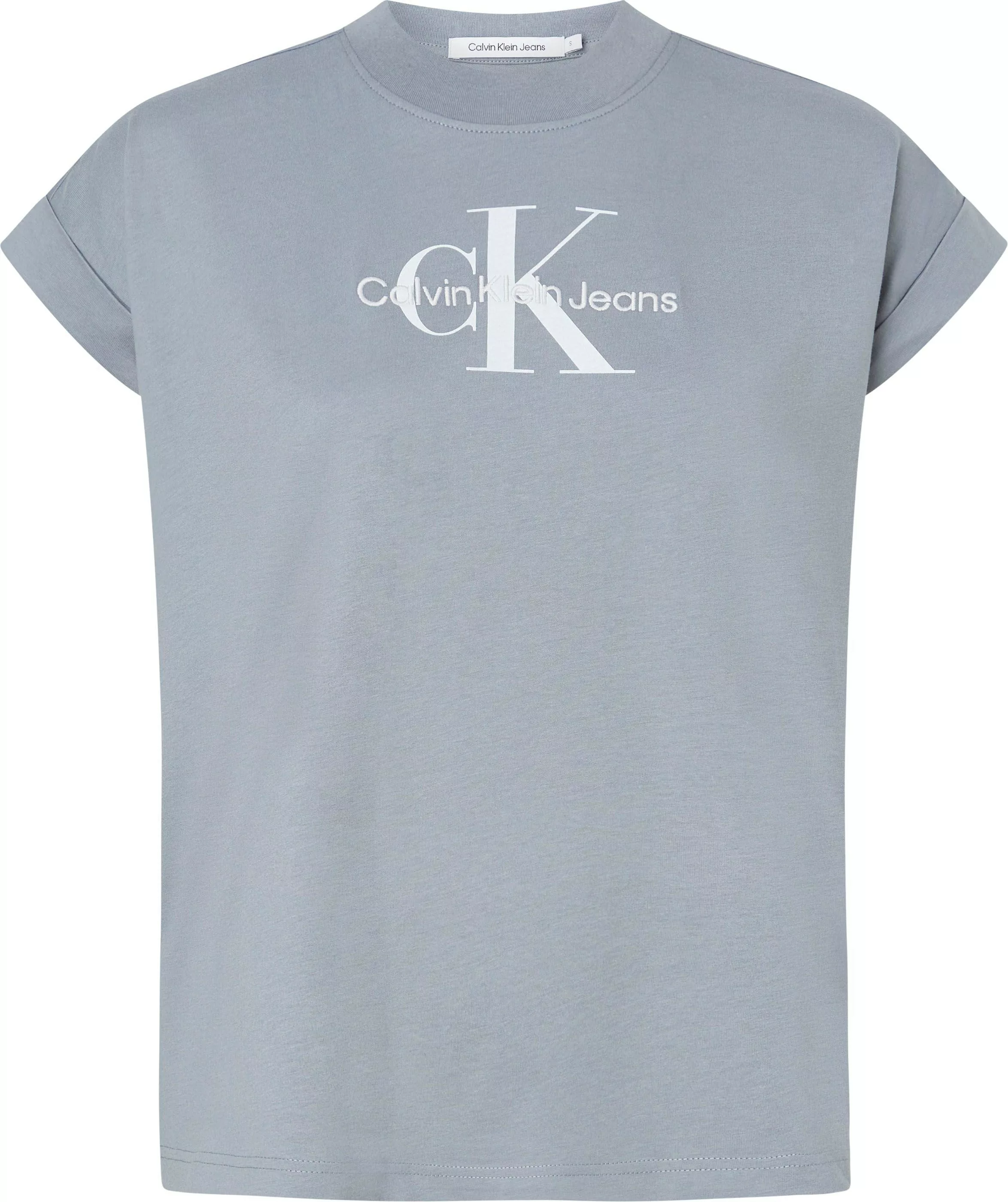 Calvin Klein Jeans T-Shirt mit breitem Umschlagbund an den Ärmeln günstig online kaufen