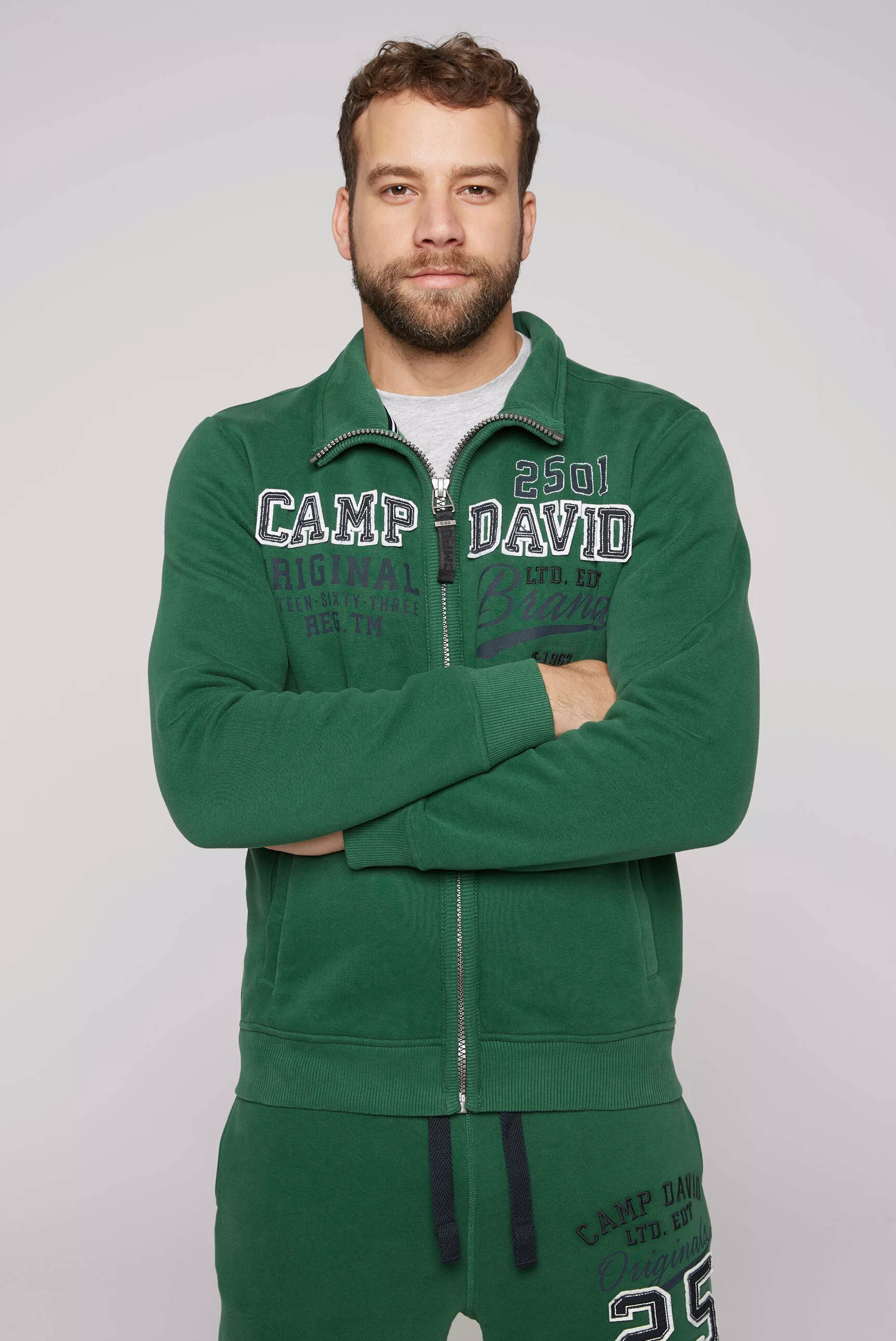 CAMP DAVID Sweatjacke, mit weicher Innenseite günstig online kaufen