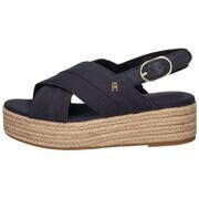 Tommy Hilfiger Keilsandalette "DENIM ESPADRILLE PLATFORM SANDAL", Plateau, günstig online kaufen