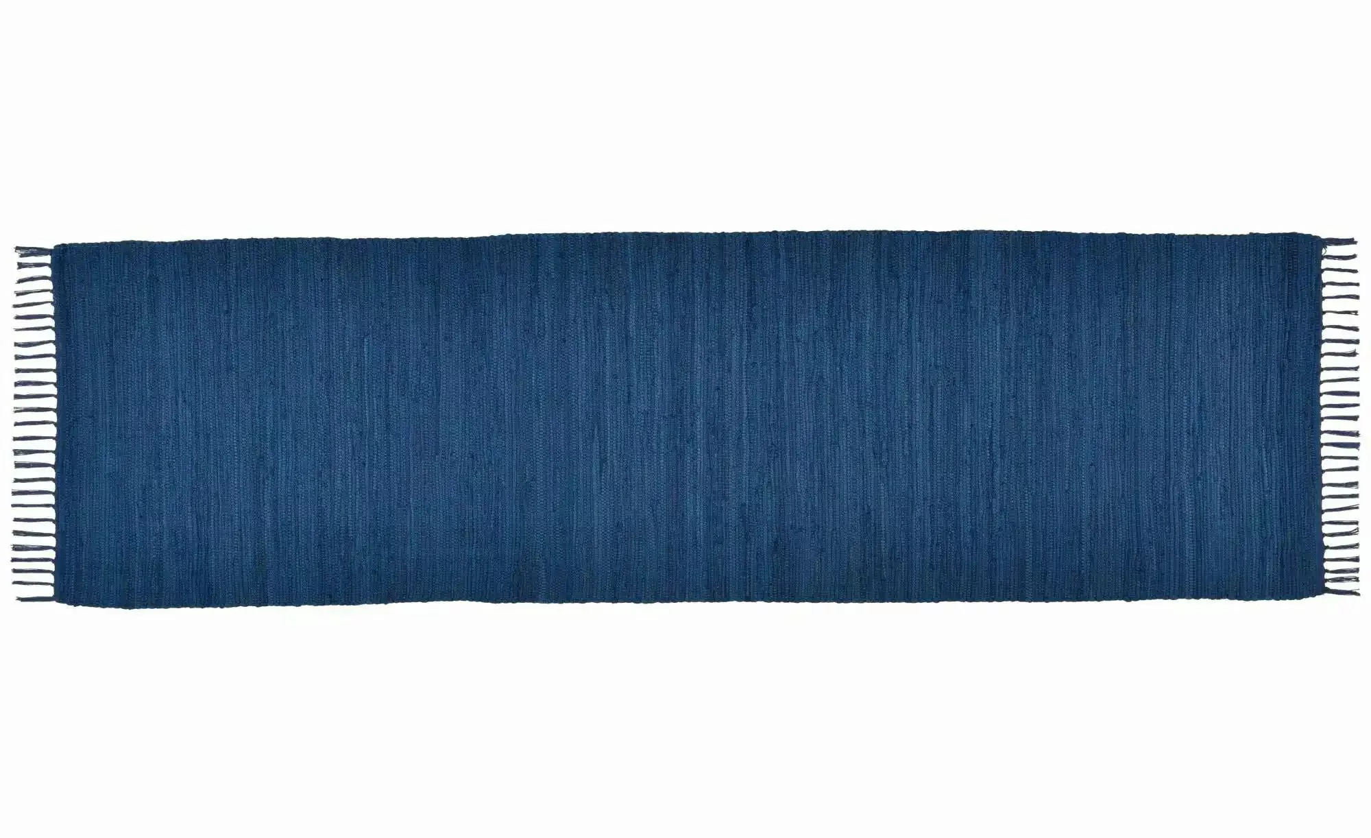 THEKO Teppich  Happy Co ¦ blau ¦ Baumwolle ¦ Maße (cm): B: 70 H: 0,5 Teppic günstig online kaufen