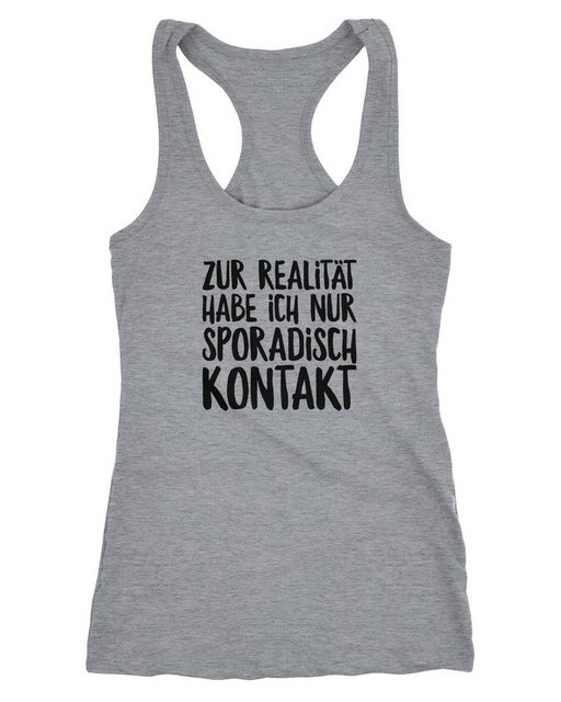 MoonWorks Tanktop Damen Tanktop Zur Realität habe ich nur sporadisch Kontak günstig online kaufen