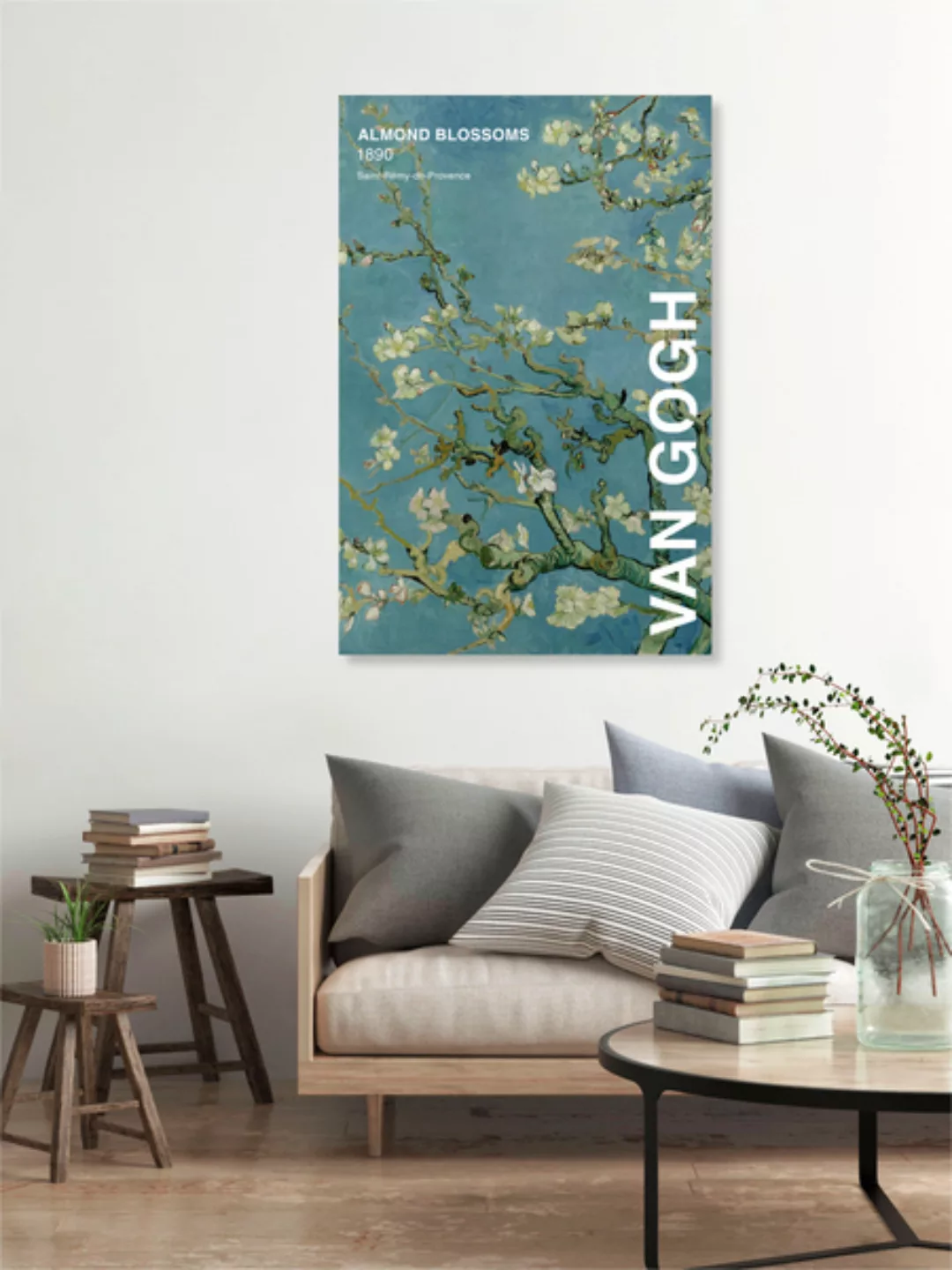 Poster / Leinwandbild - Vincent Van Gogh: Mandelblüte - Ausstellungsposter günstig online kaufen