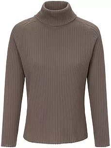 Rollkragen-Pullover aus 100% Schurwolle-Merino Peter Hahn beige günstig online kaufen